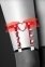 Гартер Bijoux Pour Toi - WITH HEART AND SPIKES Red 2