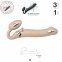 Безремневой страпон Strap-On-Me VIBRATING Flesh M (SO3355) 5