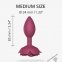 Силіконова анальна пробка Love To Love OPEN ROSES M SIZE - PLUM STAR (SO5984) 3