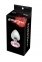 Анальна пробка MAI METAL PLUG WITH STONE, L SILVER (T370177) 0