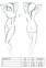 Комплект білизни ORIHIME SET white S/M - Passion: стрепи: ліф та трусики (EL16408) 0