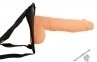 Страпон чоловічий порожнистий NMC LUST 9.5 INCH HOLLOW STRAP-ON FLESH (T111888) 7