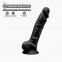 Фалоімітатор SilexD Vetus Black (MODEL 1 size 8in), двошаровий, силікон+Silexpan, діаметр 4,2см (SO4471) 2