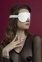 Маска на очі Feral Feelings - Blindfold Mask, натуральна шкіра, біла (SO3414) 3
