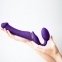 Безремневой страпон з вібрацією Strap-On-Me Vibrating Violet M діаметр 3,3 см (SO3825) 3