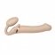 Безременевий страпон з вібрацією Strap-On-Me Vibrating Flesh L, діаметр 3,7 см (SO3828) 0