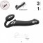 Безремневой страпон з вібрацією Strap-On-Me Vibrating Black L, діаметр 3,7 см (SO3829) 4