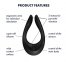 Вібратор для пар Satisfyer Endless Joy Black, 3 незалежних мотора, багатофункціональний (SO3993) 1