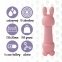 Міні-вібратор FeelzToys Mister Bunny Pink з двома насадками (SO4437) 1