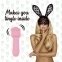 Міні-вібратор FeelzToys Mister Bunny Pink з двома насадками (SO4437) 3