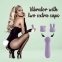 Міні-вібратор FeelzToys Mister Bunny Purple з двома насадками (SO4439) 0
