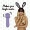 Міні-вібратор FeelzToys Mister Bunny Purple з двома насадками (SO4439) 1