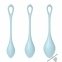 Набір йоні намистин Satisfyer Yoni Power 2 Light Blue, діаметр 2-2,5-3см, вага 22-44-73гр (SO5548) 2