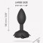 Анальна пробка Love To Love OPEN ROSES L SIZE - BLACK ONYX (SO5983) 0