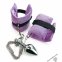 Наручники з металевою анальною пробкою Art of Sex Handcuffs with Metal Anal Plug size M Purple (SO6183) 1