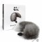 Силіконова анальна пробка з хвостом з натурального хутра Art of Sex size M Artctic fox (SO6189) 2