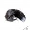 Металева анальна пробка Лисячий хвіст Alive Black And White Fox Tail M (SO6322) 0