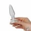 Скляна анальна пробка Pillow Talk - Fancy - Luxurious Glass Anal Plug (SO6833) 0
