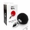 Металева анальна пробка М Art of Sex - Metal Butt plug Rabbit Tail, Чорний (SO6961) 1