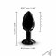Металева анальна пробка із прикрасою у вигляді кристалу Dorcel - Diamond Plug BLACK S (SO7808) 0