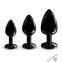 Металева анальна пробка із прикрасою у вигляді кристалу Dorcel - Diamond Plug BLACK S (SO7808) 4
