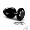 Металева анальна пробка із прикрасою у вигляді кристалу Dorcel - Diamond Plug BLACK L (SO7810) 2