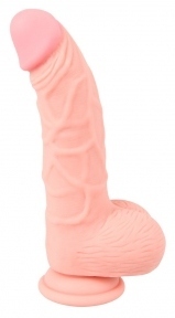Фалоімітатор з мошонкою Medical Silicone Dildo, 20х3,4 см