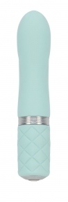 Розкішний вібратор PILLOW TALK - Flirty Teal з кристалом Swarovski