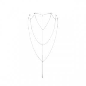 Прикраса для спини та декольте Bijoux Indiscrets Magnifique Back and Cleavage Chain - Silver