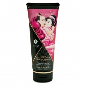 їстівний масажний крем Shunga KISSABLE MASSAGE CREAM - Raspberry Feeling, 200 мл