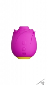Шикарний вакуумний кліторальний стимулятор Romp Rose Pink, у вигляді троянди (SO8738)