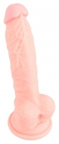 Фалоімітатор з мошонкою Medical Silicone Dildo, 18х3,5 см