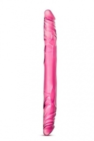 Подвійний фаллоімітатор B YOURS 14INCH DOUBLE DILDO PINK (T330740)