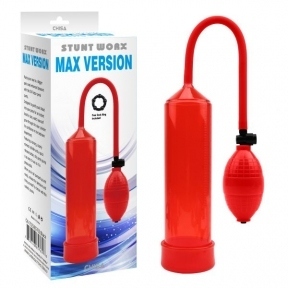 Помпа Max Version Penis Pump, Red, 23,5х5,8 см (CH65765)