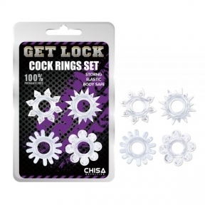 Набір кілець GK Power Cock Rings Set-Clear (CH58234)