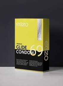 Презервативи у рясній змазці EGZO Glide (упаковка 3 шт)