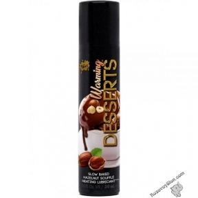 Їстівний лубрикант 4 в 1 WET Warming Desserts Slow Baked Hazelnut (зі смаком суфле та горіха), 30 мл