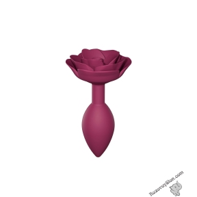 Силіконова анальна пробка Love To Love OPEN ROSES M SIZE - PLUM STAR (SO5984)