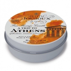 Масажна свічка Petits Joujoux - Athens - Musk and Patchouli, 43 мл