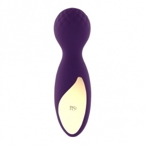 Міні вібромасажер Rianne S: Lovely Leopard Purple, 10 режимів роботи, косметичка-чохол (SO3883)