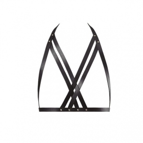Портупея Bijoux Indiscrets MAZE - Halter Bra Harness Black (SO2683)