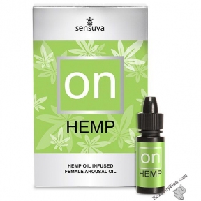 Збуджуючі краплі з ефектом догляду Sensuva - ON for Her Hemp Infused Arousal Oil, 5 мл (SO3178)