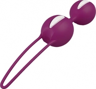 Вагінальні кульки Fun Factory Smartballs Duo, фіолетовий, 9,5х3,2 см