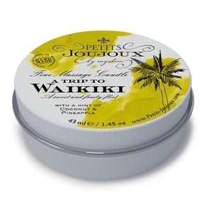 Масажна свічка Petits Joujoux - Waikiki Beach - Coconut and Pineapple, 43 мл