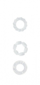 Кільце MENZSTUFF STRETCHY COCK RINGS, CLEAR (DT20835)