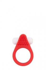 Кільце ерекційне LIT-UP SILICONE STIMU RING 1, RED (DT21155)