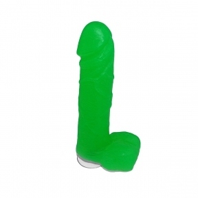 Крафтове мило-член із присоскою Чистий Кайф Green size M
