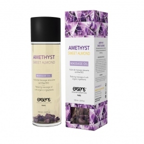 Масажна олія EXSENS Amethyst Sweet Almond (розслаблююча з аметистом), 100 мл