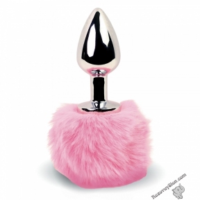 Анальна пробка FeelzToys - Bunny Tails Butt Plug Pink (SO5061)