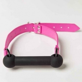 Кляп Silicone Luxury Fetish, Pink & Black (F61254)